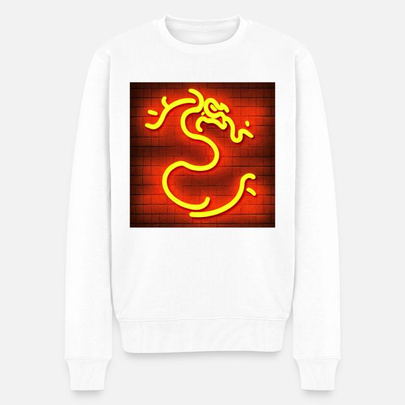 Dragon - Pull Premium bio Homme - blanc