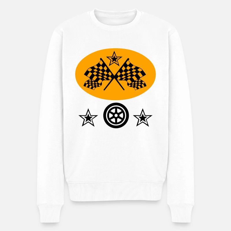 Voiture - Pull Premium bio Homme - blanc