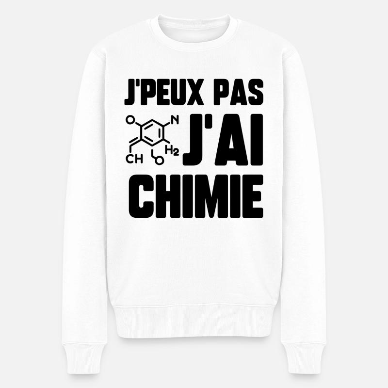 J’peux pas j’ai chimie - Pull Premium bio Homme - blanc