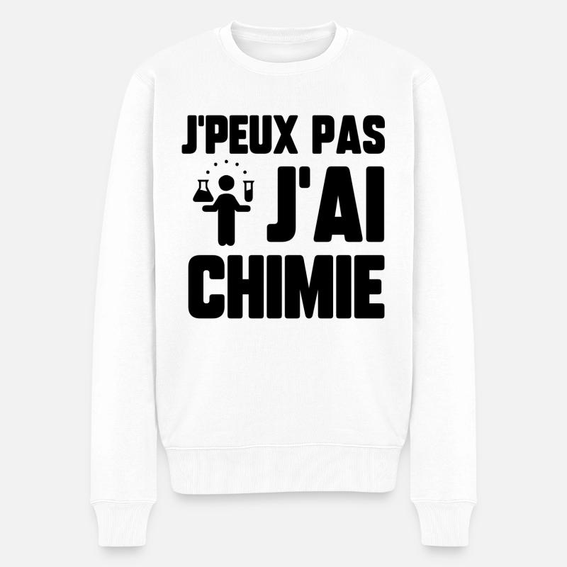 J’peux pas j’ai chimie - Pull Premium bio Homme - blanc