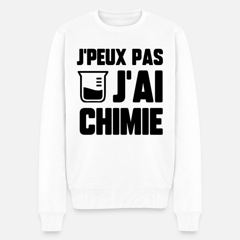 J’peux pas j’ai chimie - Pull Premium bio Homme - blanc