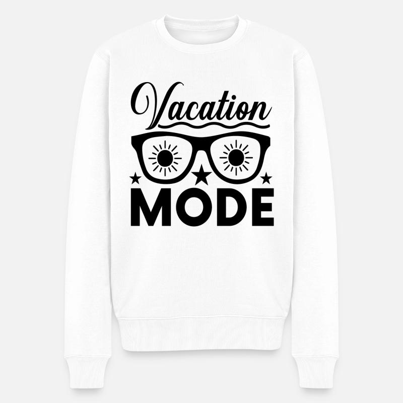 Mode vacances - Pull Premium bio Homme - blanc