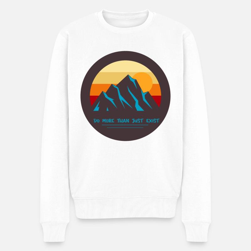 Voyage d’aventure Randonnée Montagne - Pull Premium bio Homme - blanc
