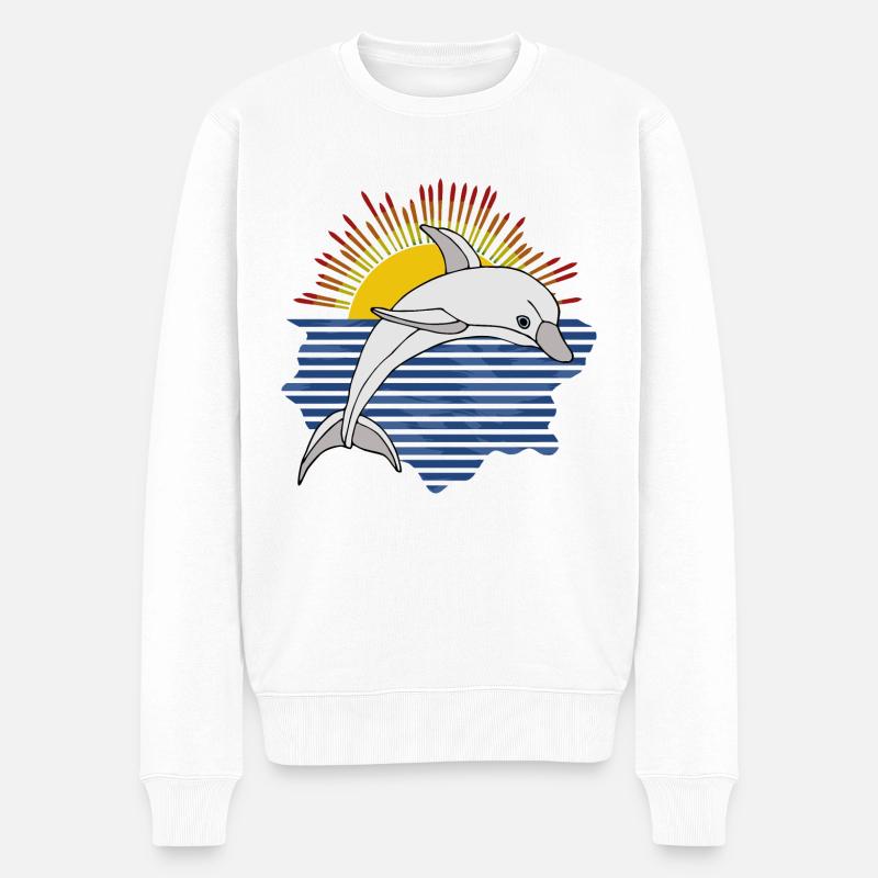 Dauphin - Pull Premium bio Homme - blanc