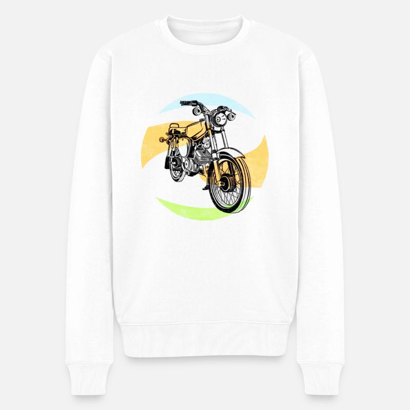 S51 Motiv Shirt - Männer Premium Bio Pullover - Weiß