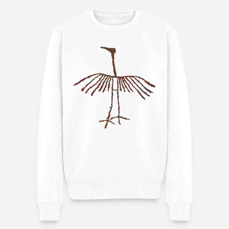 Grue - Pull Premium bio Homme - blanc