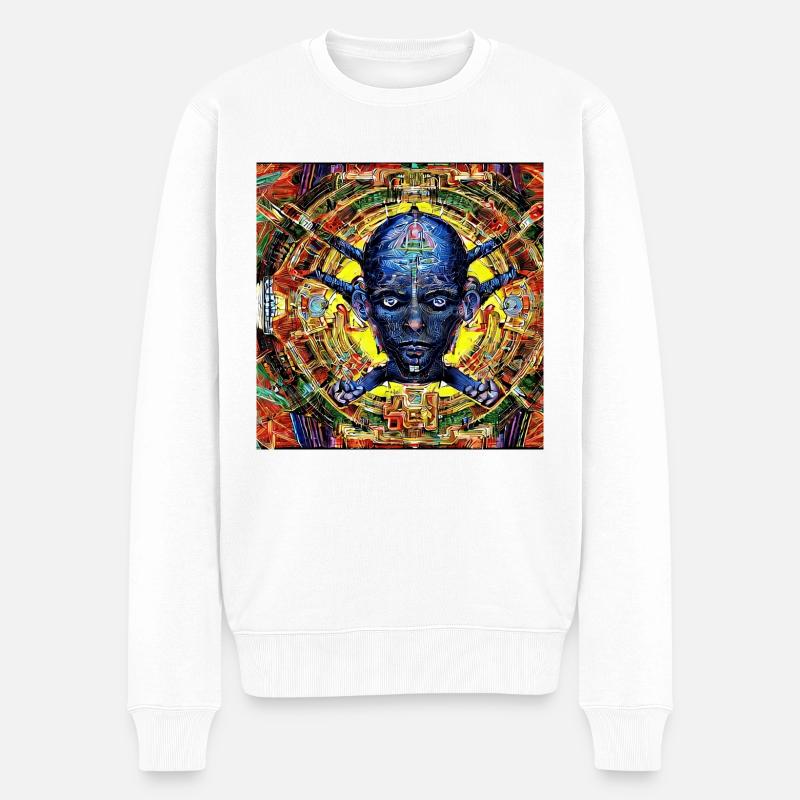 Chef guerrier - Pull Premium bio Homme - blanc