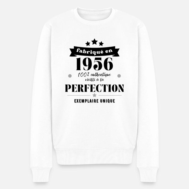 fabriqué en 1956 - Pull Premium bio Homme - blanc