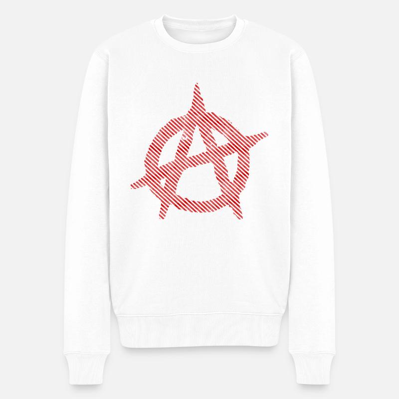 Anarchie - Pull Premium bio Homme - blanc