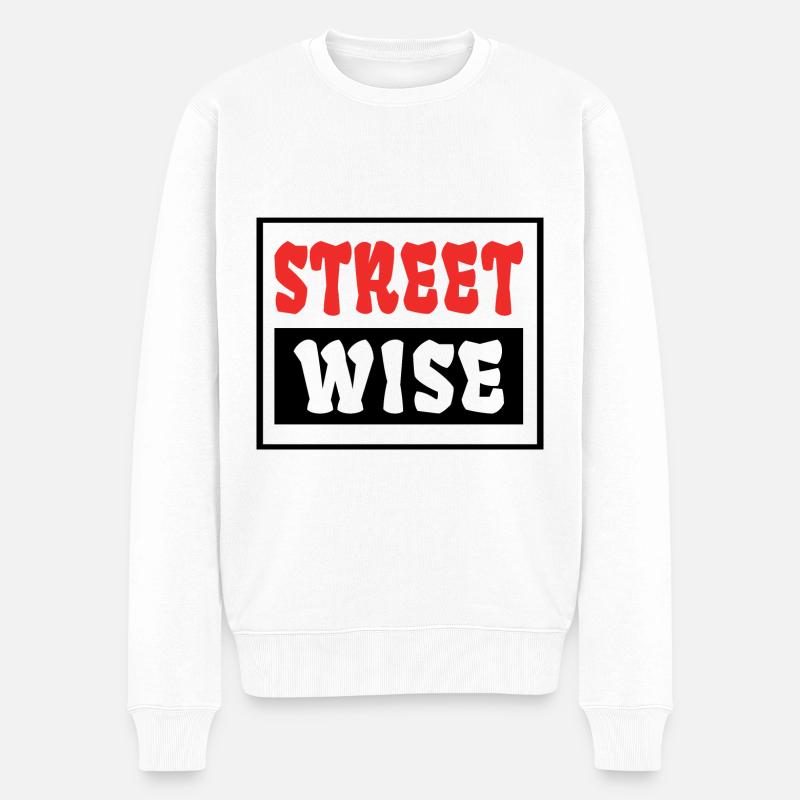 Rue Wise - Pull Premium bio Homme - blanc