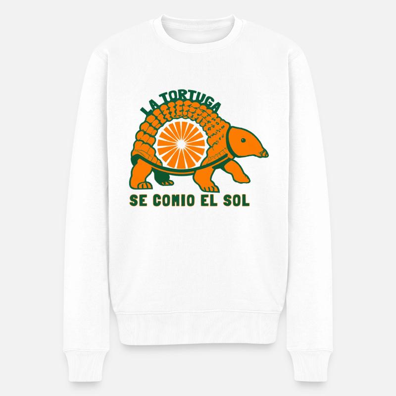 La Tortuga - Männer Premium Bio Pullover - Weiß