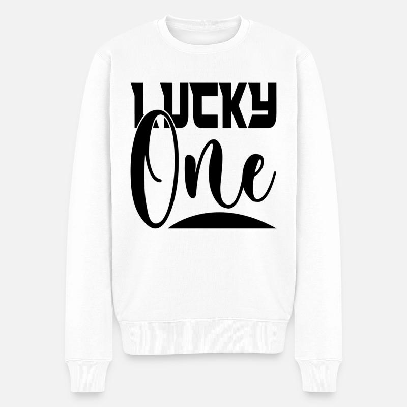 Lucky One - Pull Premium bio Homme - blanc