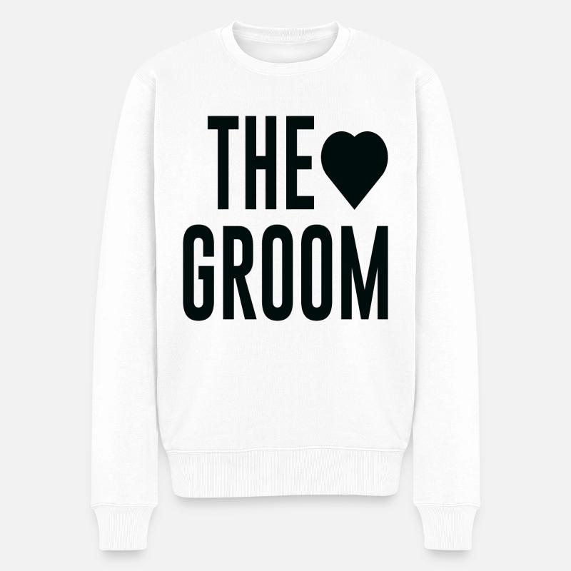 The Groom - Männer Premium Bio Pullover - Weiß