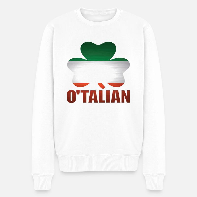 O ́talian - Pull Premium bio Homme - blanc