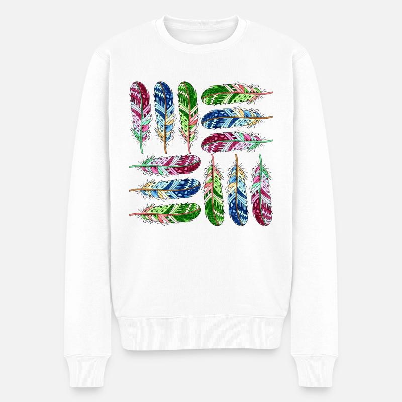 Stylo - Pull Premium bio Homme - blanc