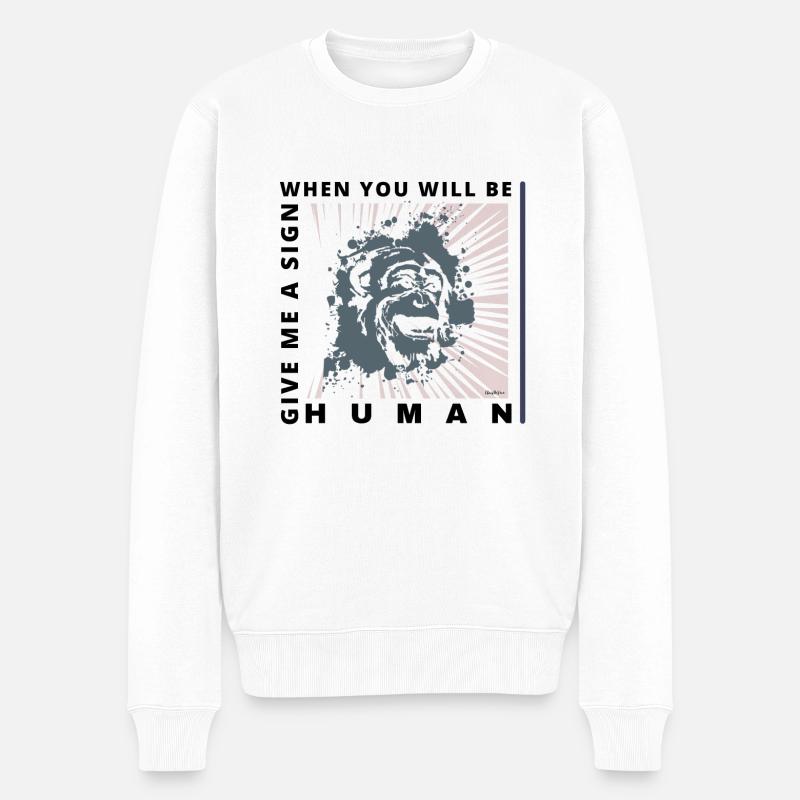 Donnez-moi un signe - Pull Premium bio Homme - blanc