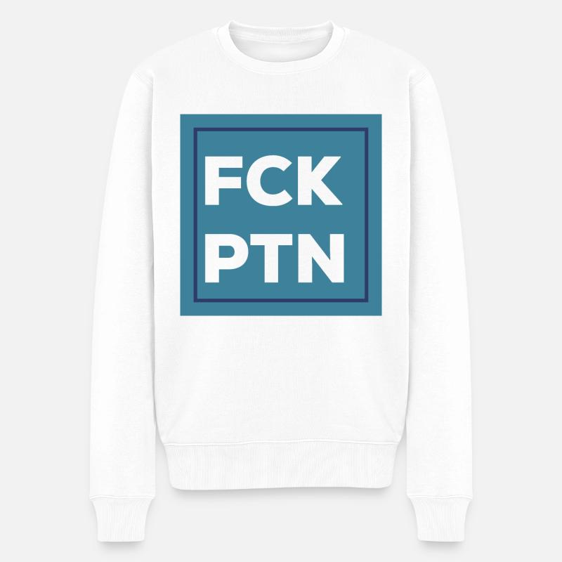 FCKPTN LBBT - Männer Premium Bio Pullover - Weiß