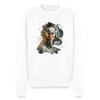 Misc SciFi No29 - Männer Premium Bio Pullover - Weiß - Vorne - Thijin (182cm)