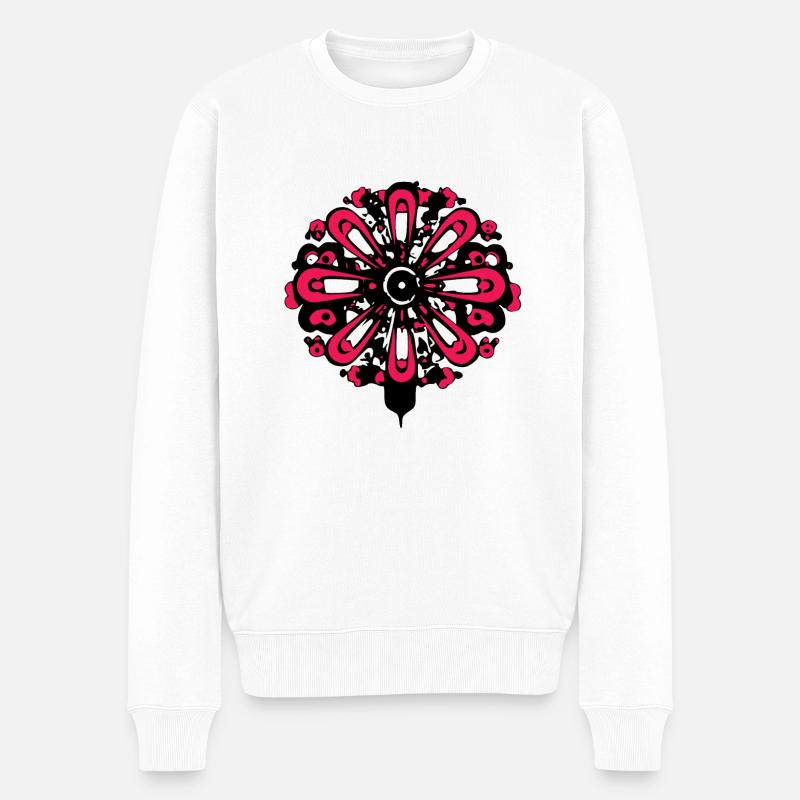 Le mandala - Pull Premium bio Homme - blanc