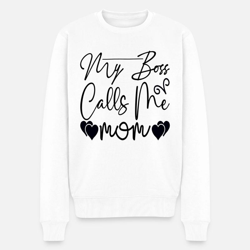 Mon patron m’appelle maman - Pull Premium bio Homme - blanc