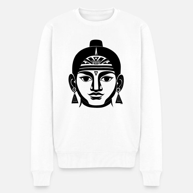 Cultures miroirs cosmiques - Pull Premium bio Homme - blanc