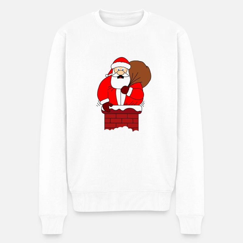 Gros Père Noël - Pull Premium bio Homme - blanc