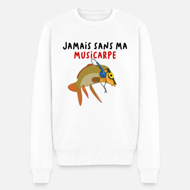 Jamais sans ma musicarpe - Pull Premium bio Homme - blanc