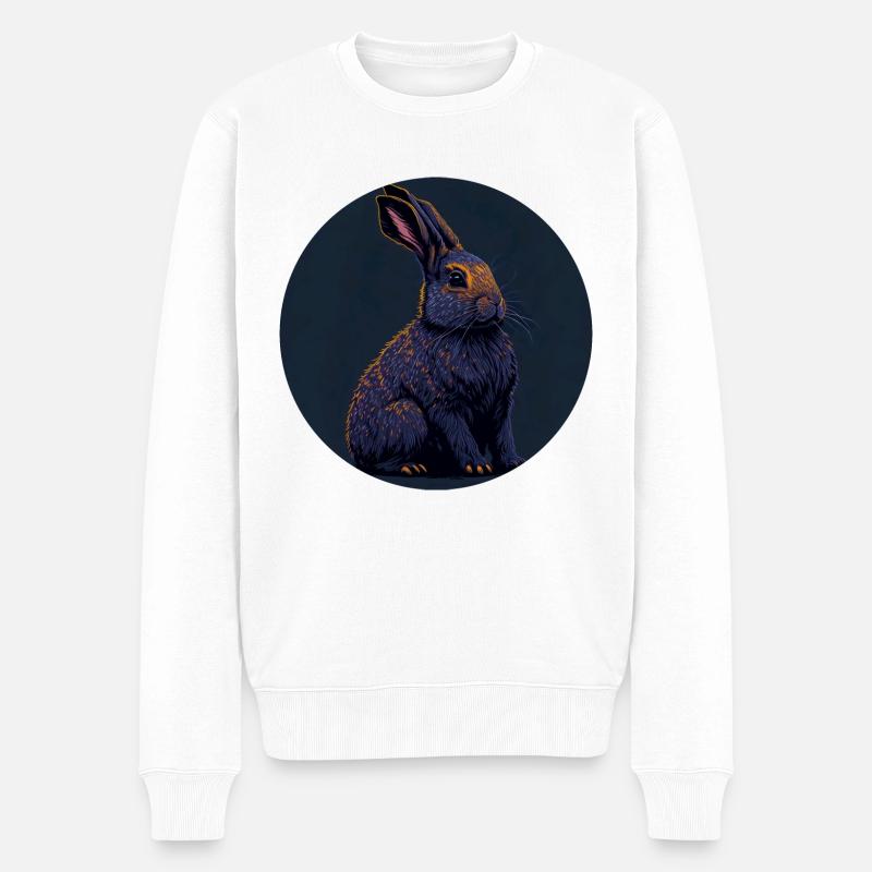 Lapin de Pâques - Pull Premium bio Homme - blanc