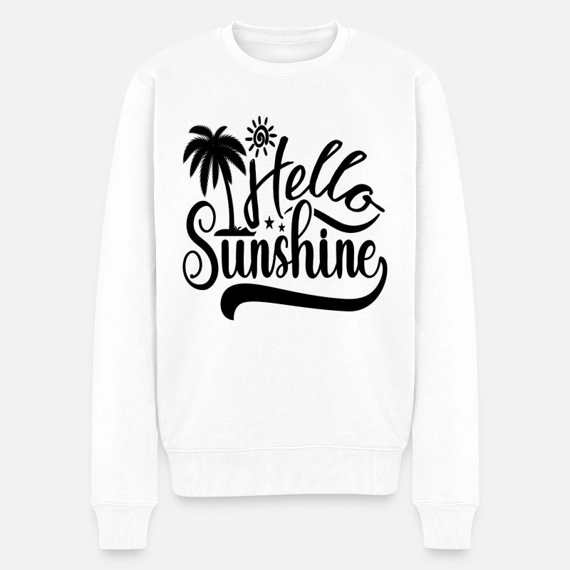 Bonjour Sunshine - Pull Premium bio Homme - blanc