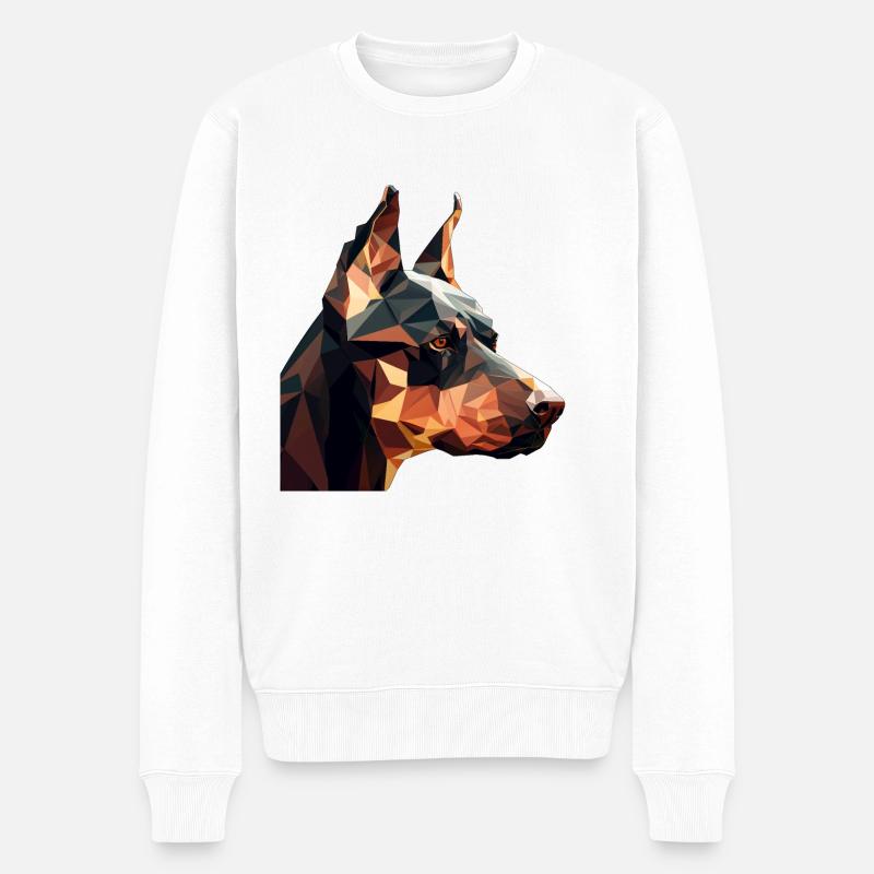 DOBERMAN - Pull Premium bio Homme - blanc