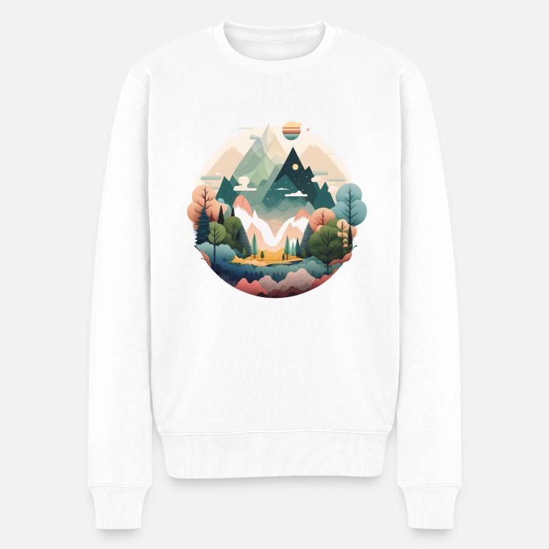 SURRÉEL - Pull Premium bio Homme - blanc