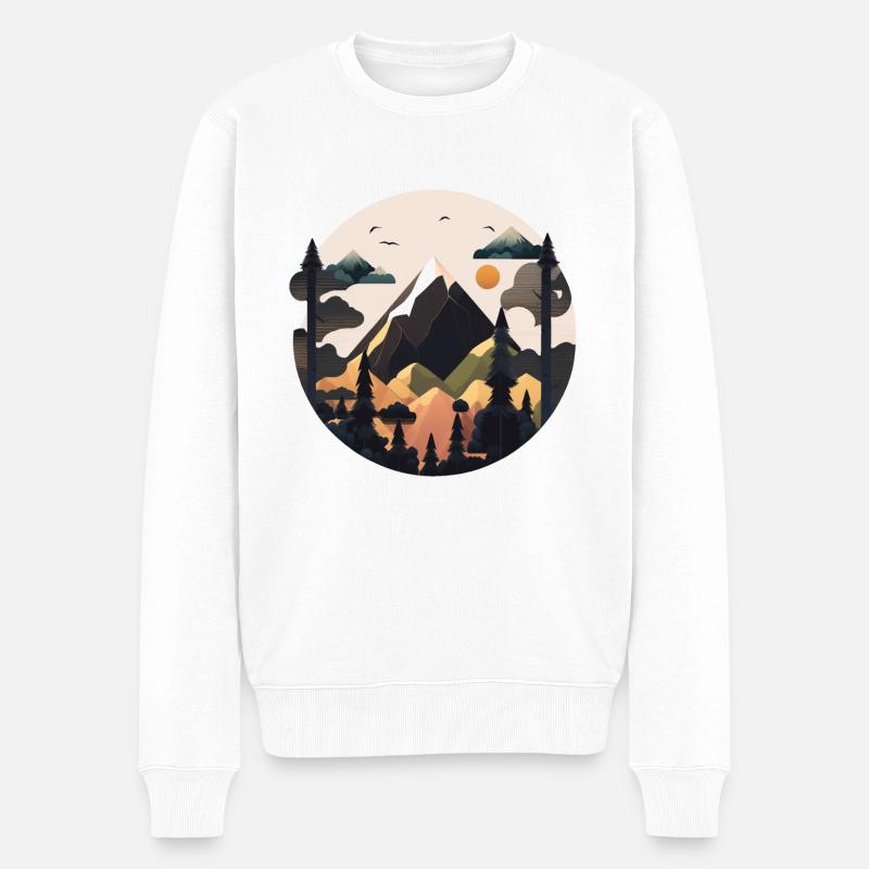 SURRÉEL - Pull Premium bio Homme - blanc