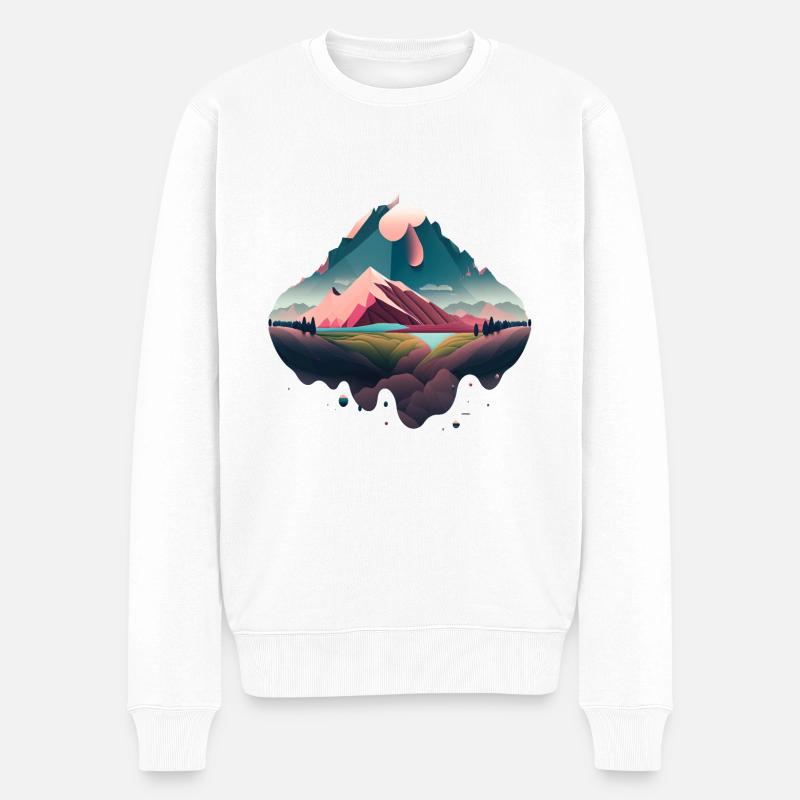 SURRÉEL - Pull Premium bio Homme - blanc