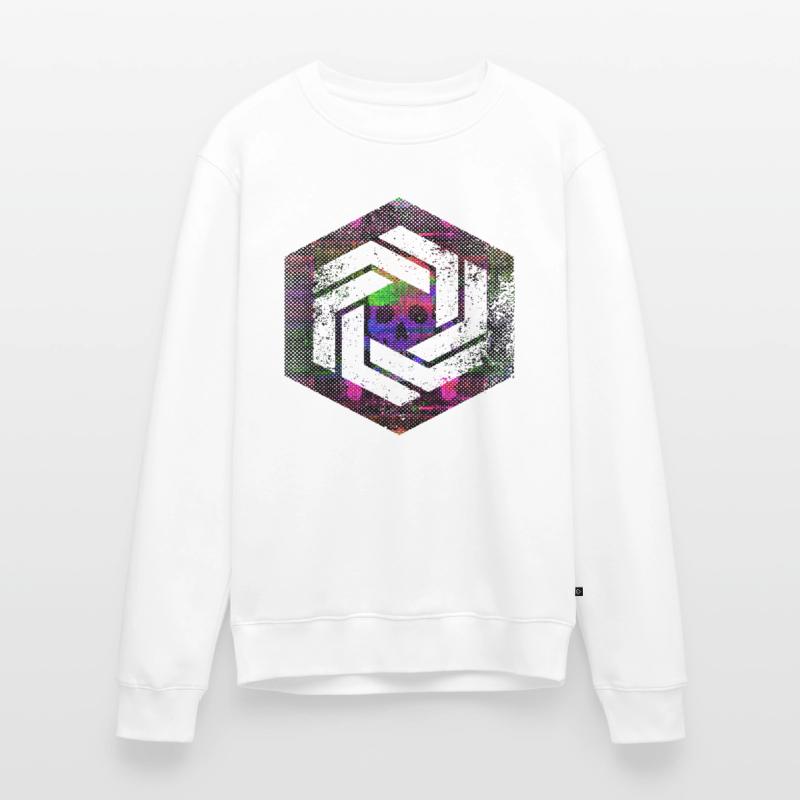 Codage géométrique du programmeur de programmation hexagonale Pull Premium bio Homme