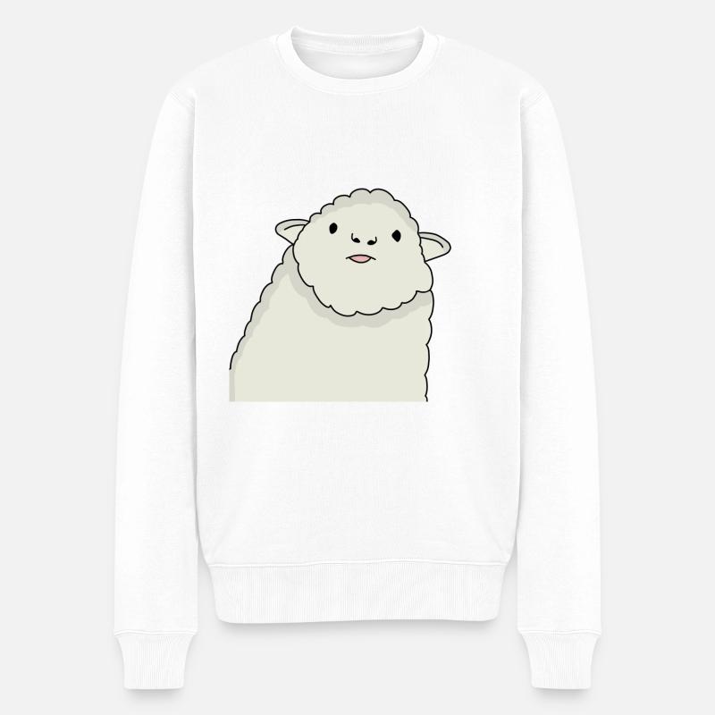 Blaaa sheep - Männer Premium Bio Pullover - Weiß