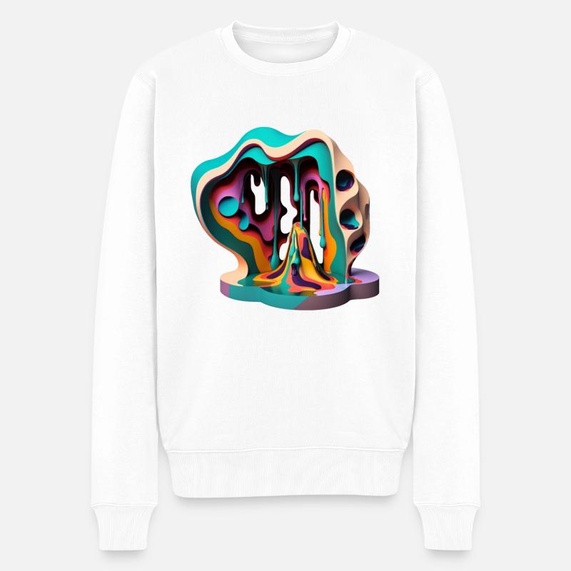 DRIPPY - Pull Premium bio Homme - blanc