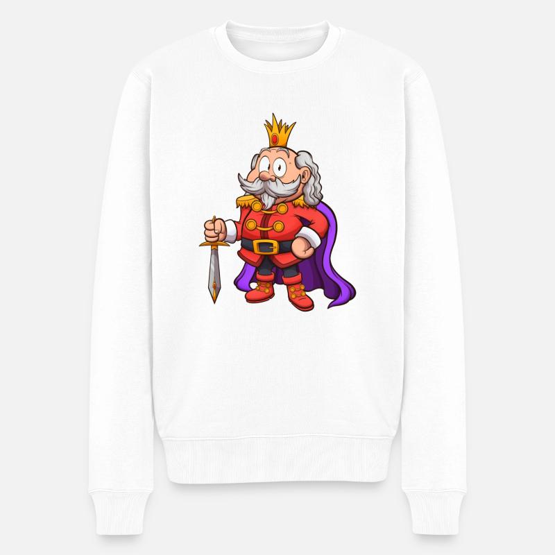 Roi du dessin animé - Pull Premium bio Homme - blanc