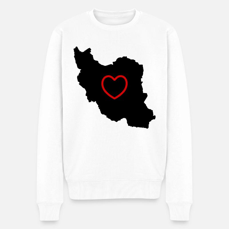 Amour de l’Iran - Pull Premium bio Homme - blanc