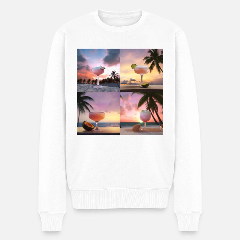Cocktail Cadeau - Pull Premium bio Homme - blanc