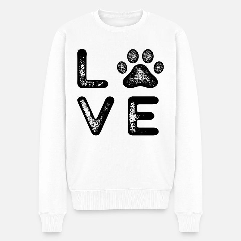 Amour de chien - Pull Premium bio Homme - blanc