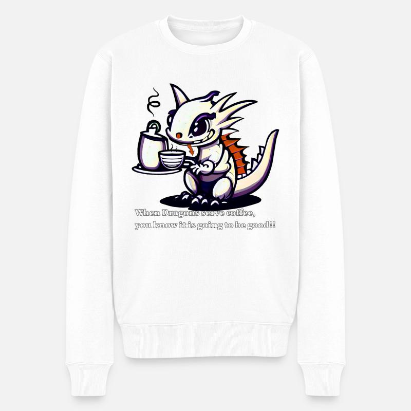 Café Dragon! - Pull Premium bio Homme - blanc