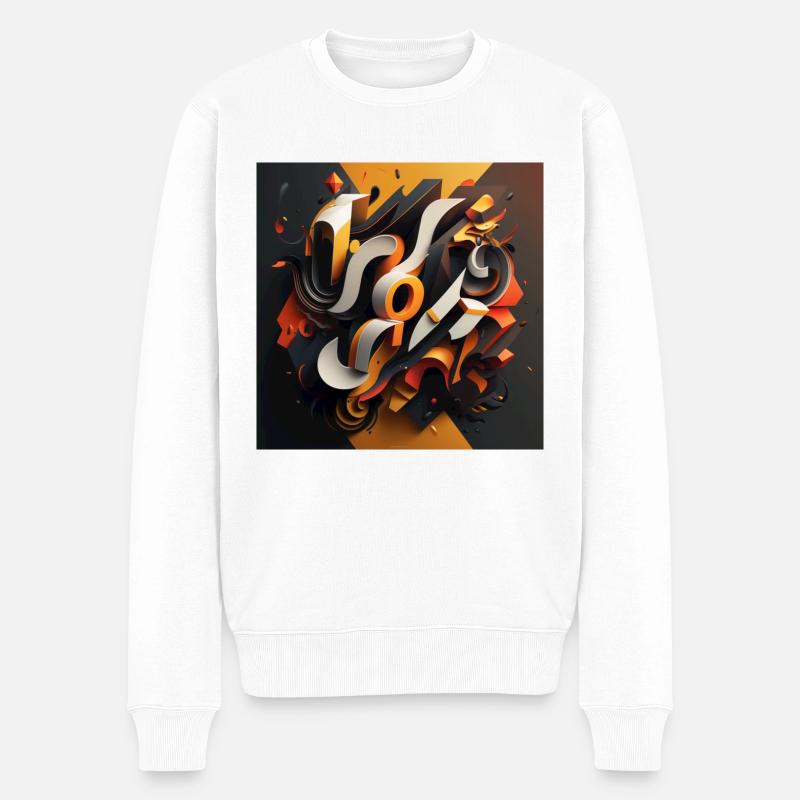 Graffiti - Pull Premium bio Homme - blanc