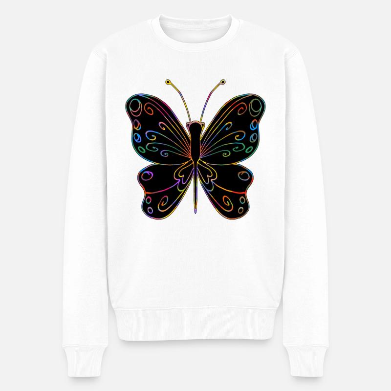 Papillon - Pull Premium bio Homme - blanc
