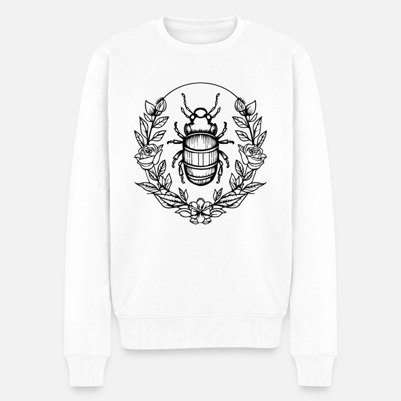 Insectes, bestioles, arthropodes - Pull Premium bio Homme - blanc