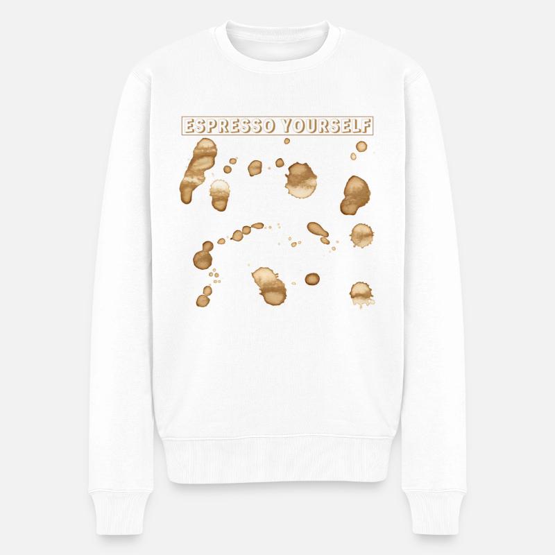 Espresso vous-même - Pull Premium bio Homme - blanc