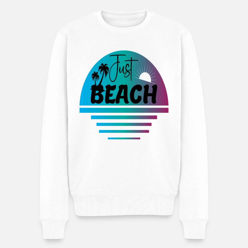 Juste la plage - Pull Premium bio Homme - blanc