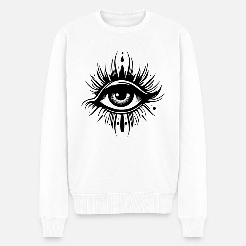 Ophtalmologiste Eye Eyes - Pull Premium bio Homme - blanc