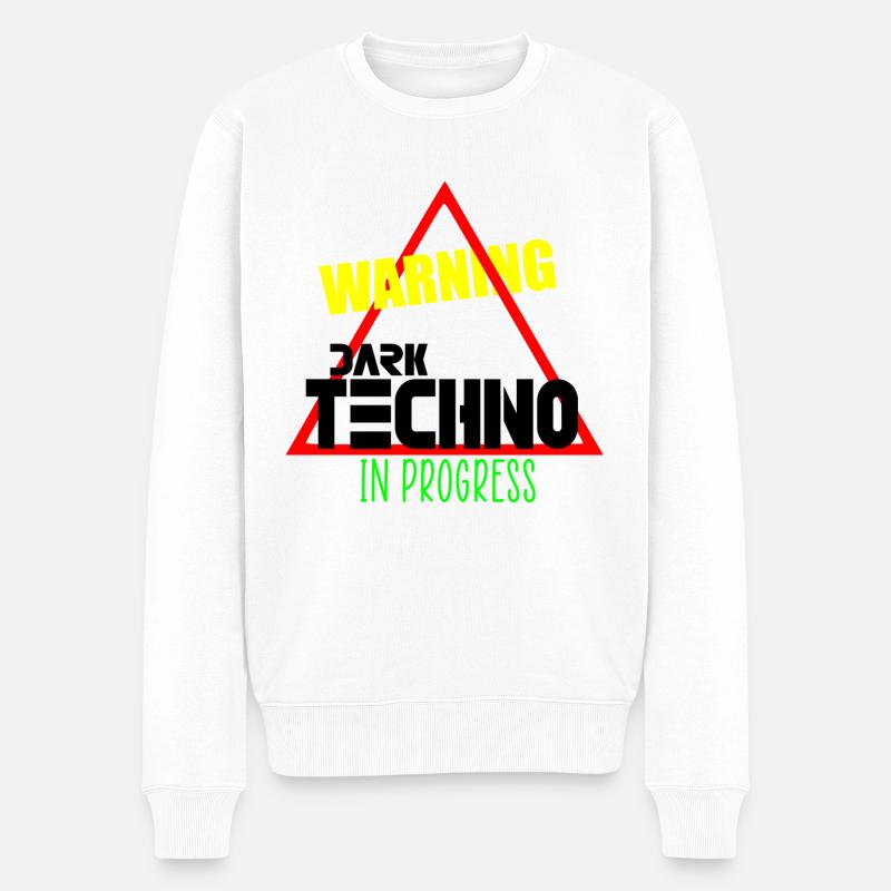 Dark techno en cours - Pull Premium bio Homme - blanc