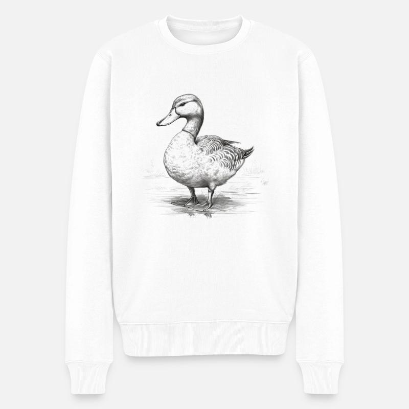 Canard - Pull Premium bio Homme - blanc