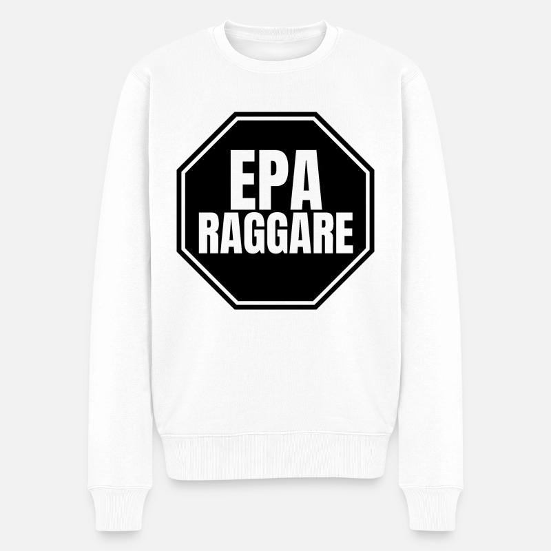 Epa - Männer Premium Bio Pullover - Weiß